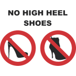 No High Heel Shoes
